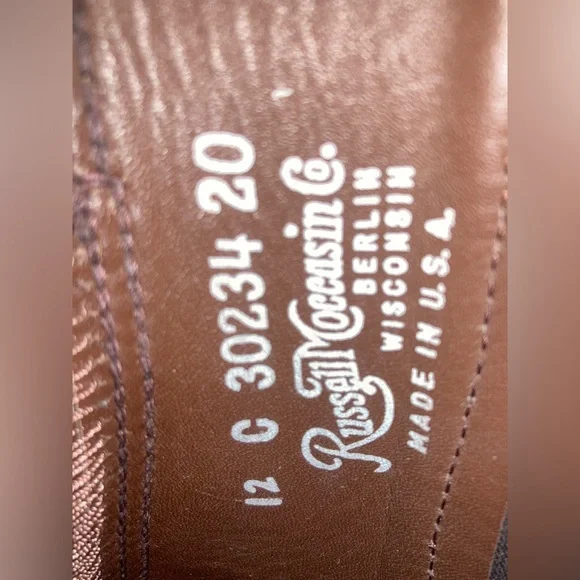 Russell Moccasin Leather Romeo Boots size: 12 C